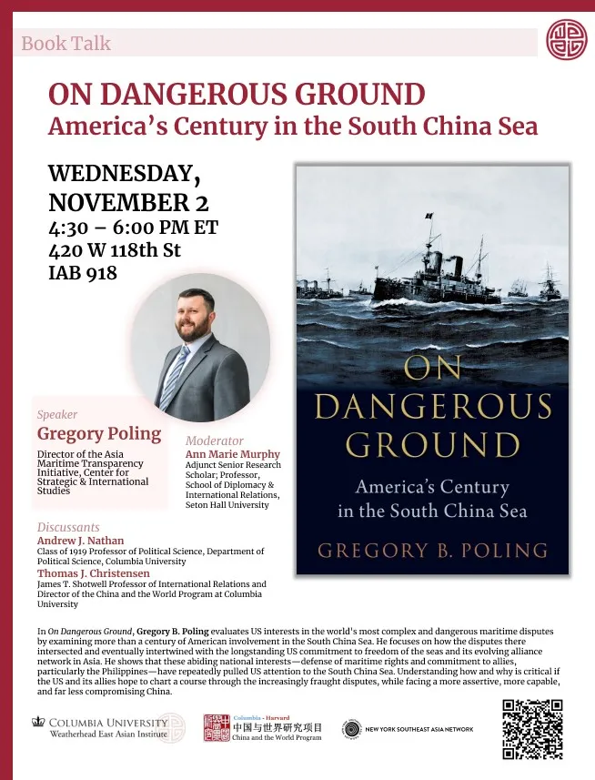 Gregory Poling, Dir of Asia Maritime Transparency Initiative, CSIS
