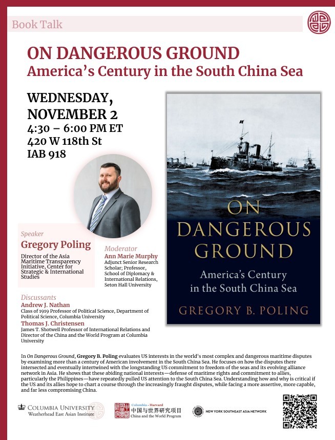 Gregory Poling, Dir of Asia Maritime Transparency Initiative, CSIS