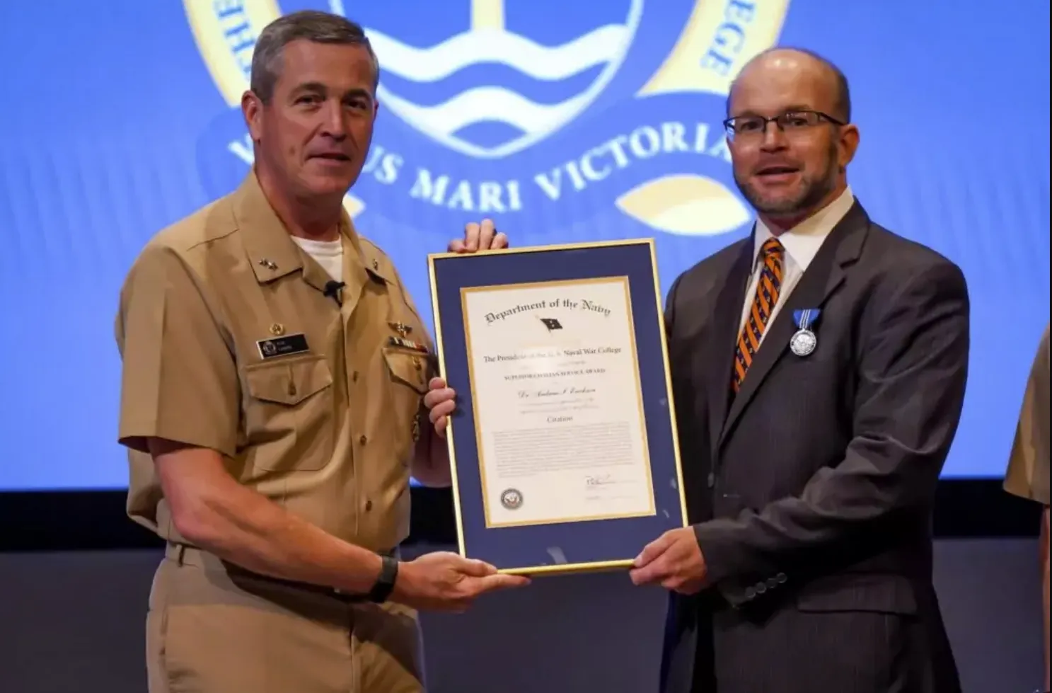 Andrew Erickson - Navy Superior Civilian Service Medal