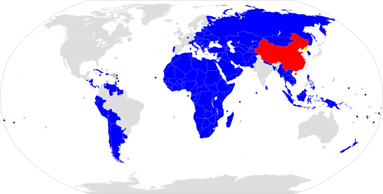 Belt and Road Inititive BRI Map of Countries that Participate in Program