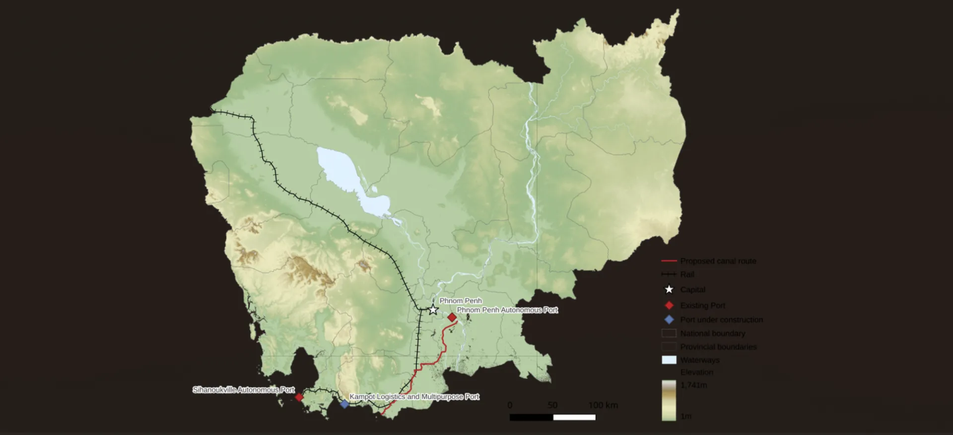 Cambodia China Funan Techo Canal Route