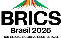 BRICS logo during the 2025 Brazilian chairmanship

