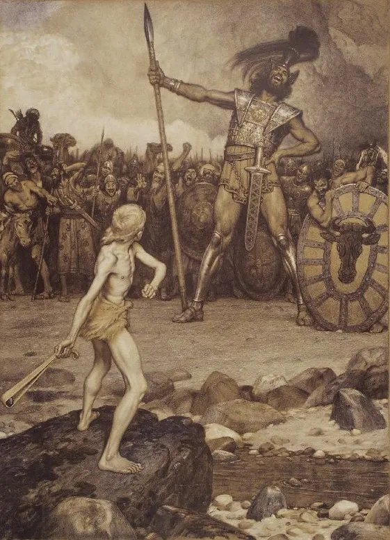 China - Taiwan - David & Goliath depection