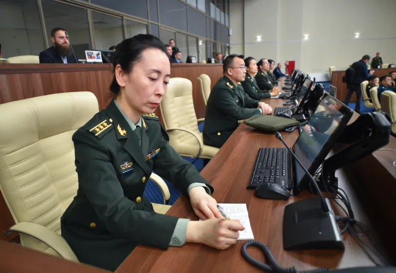 China PLA Female Colonel of the Joint Logistics Support Force.