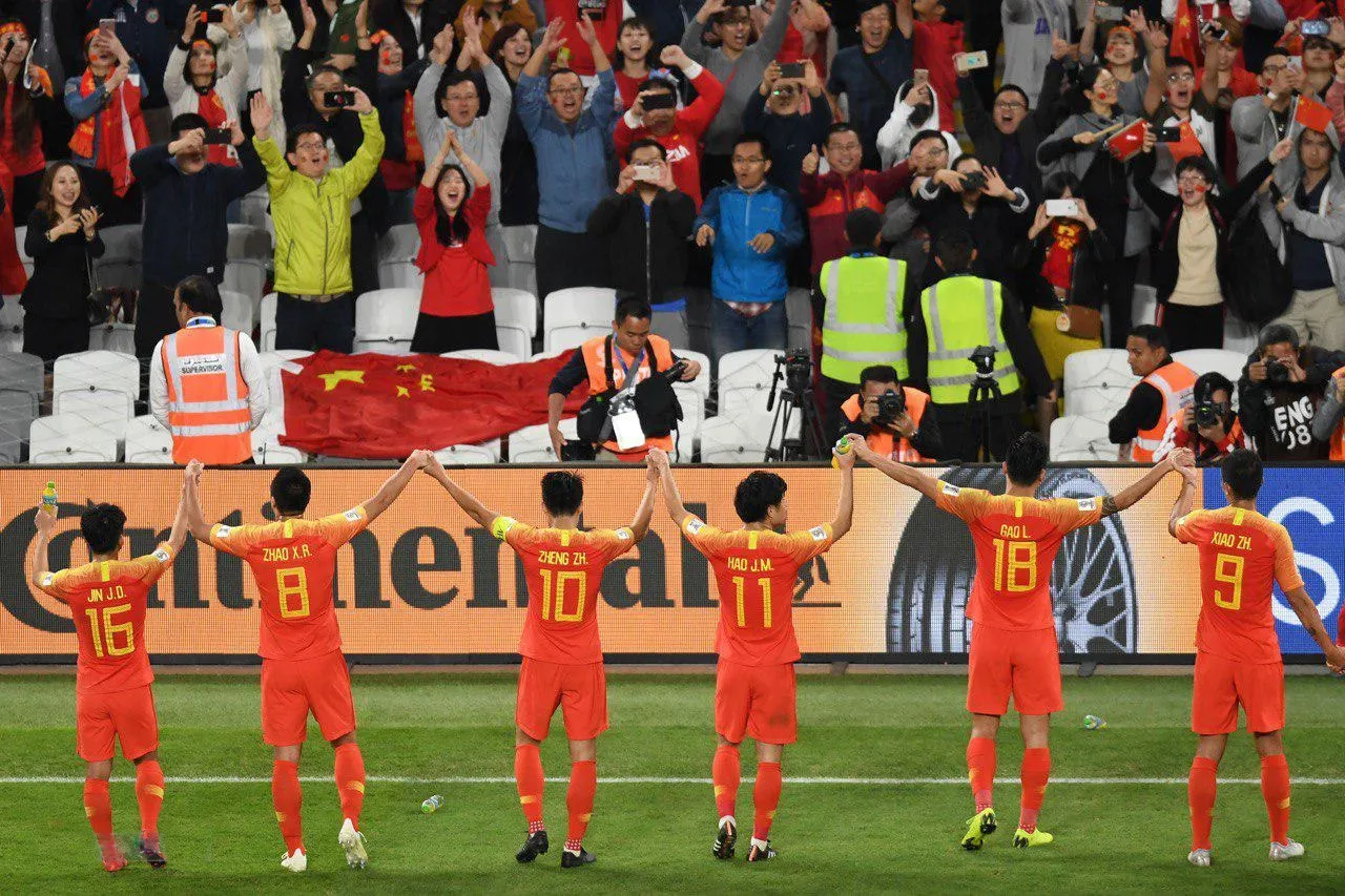 Chinese Soccer players at 2019 AFC Asian Cup