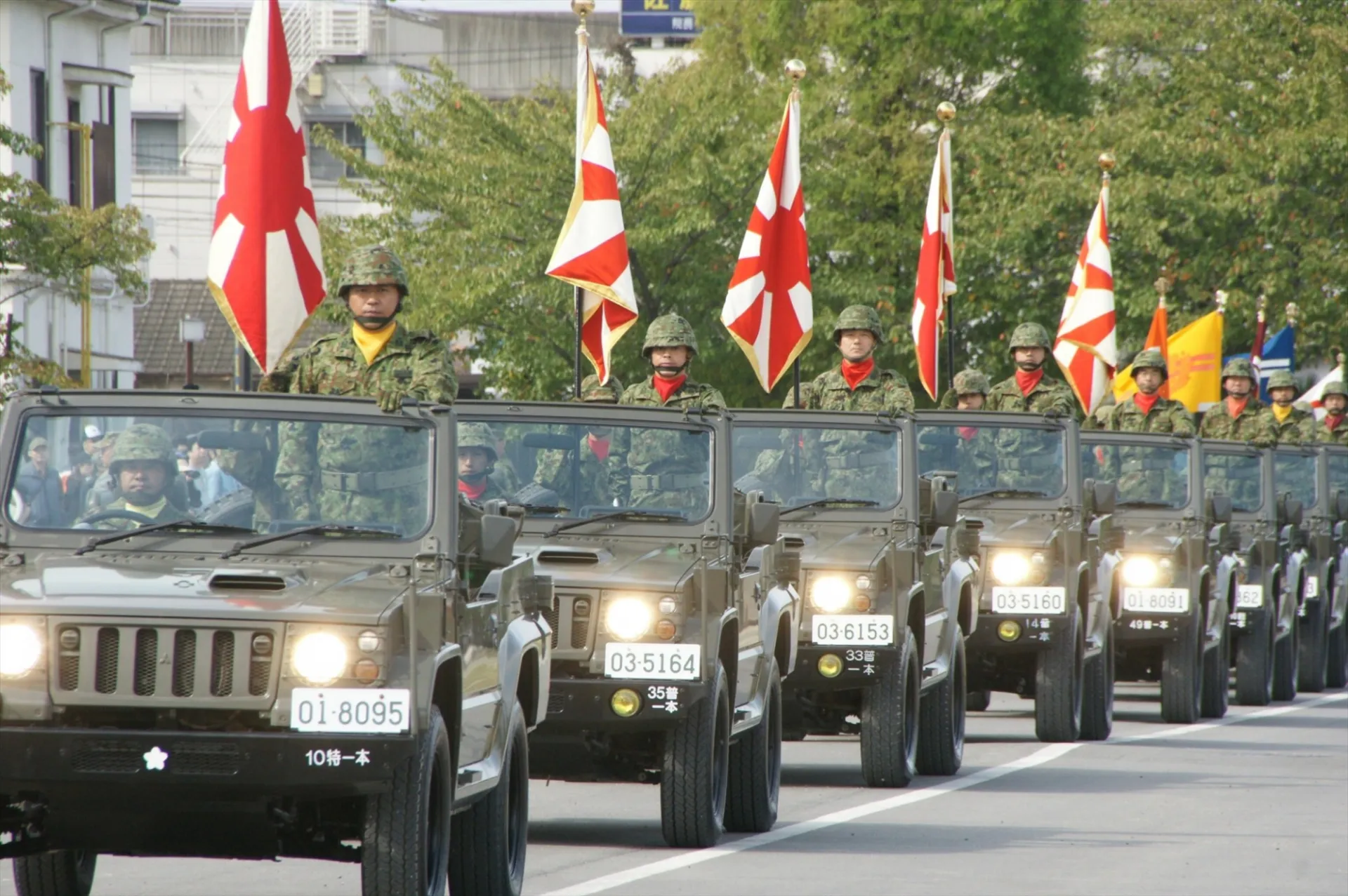 Japan SDF Self Defense Force on JSDF Day in 2011