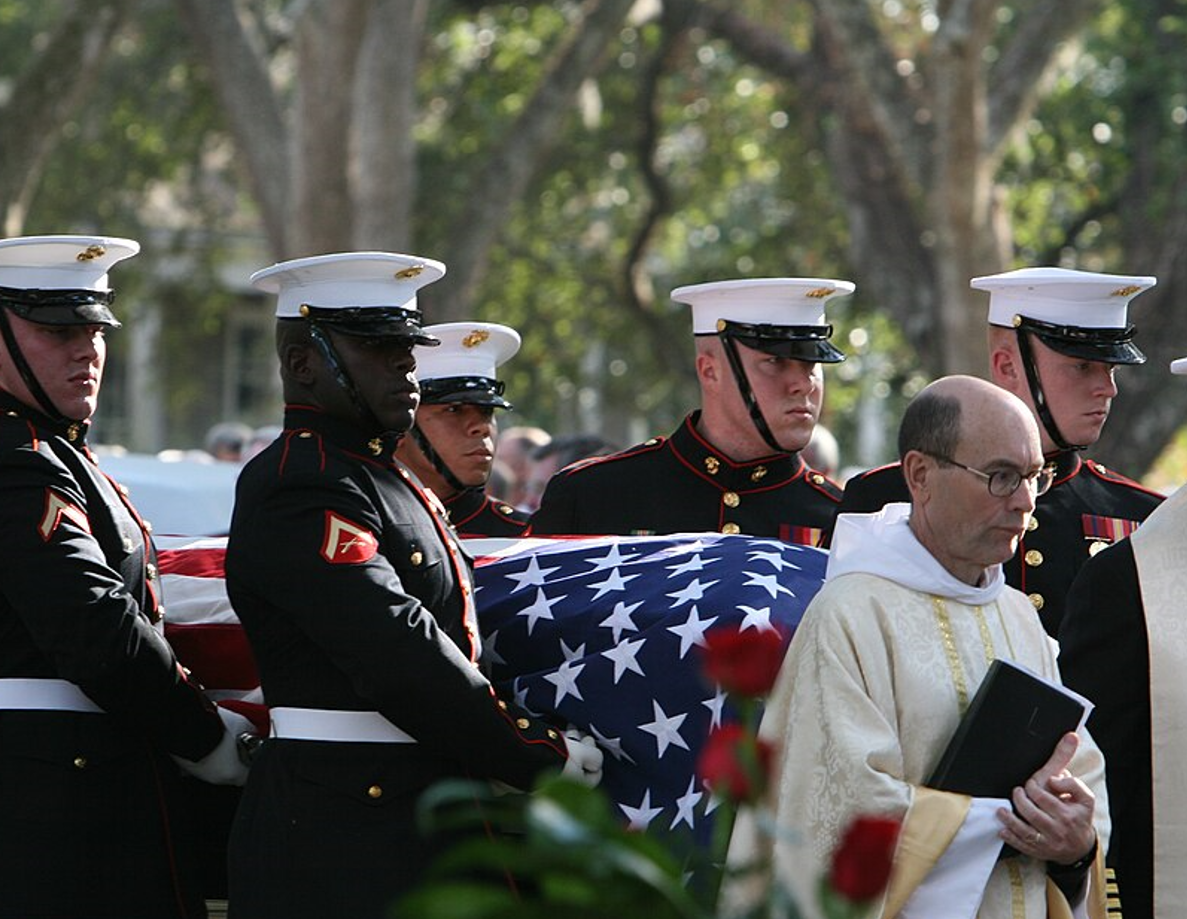 USA Military Funeral Burial of -Barrow_Robert Gen USMC Funeral 2008