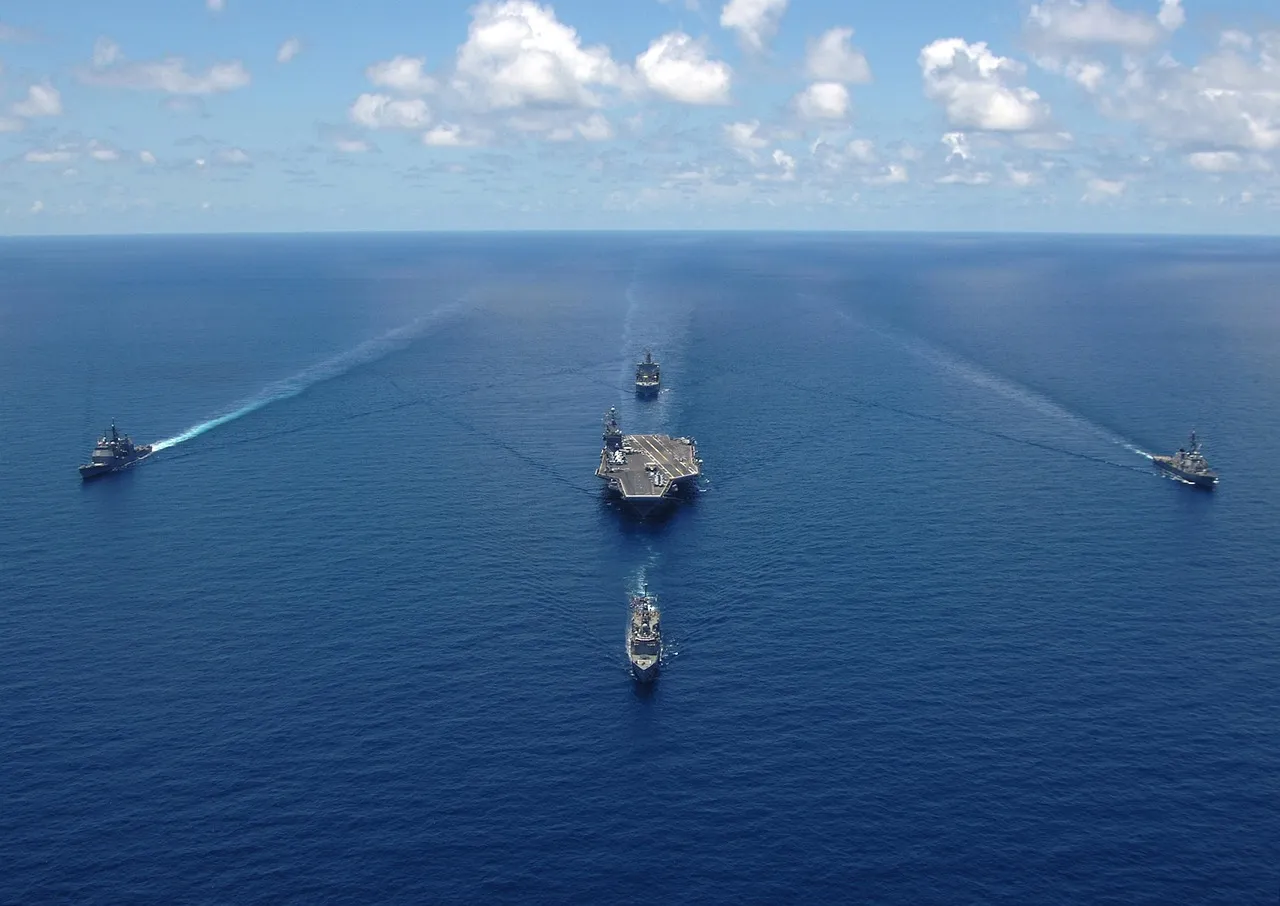 USA Military Navy in Ocean
