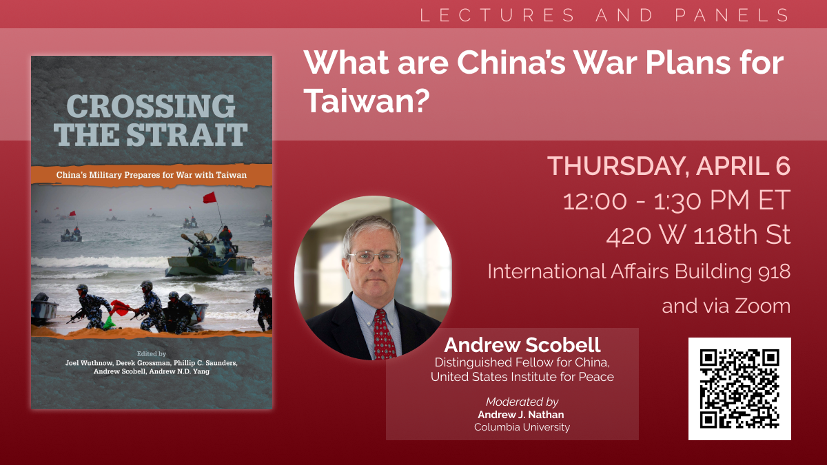 2023.04.06 - Scobell Talk - What Are China's War Plans for Taiwan